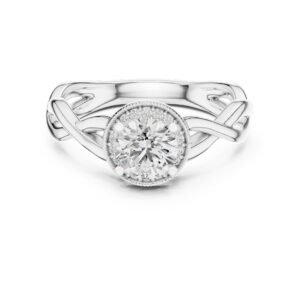 925 Sterling Silver Promise Ring for Her, 14K Plated Gold Sterling Silver Heart Ring, April Birthstone Jewelry Token of Love Gifts,